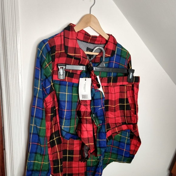 PLUSH Ultra Soft Woven Patchwork PJ Scrunchie Set - Picture 4 of 8